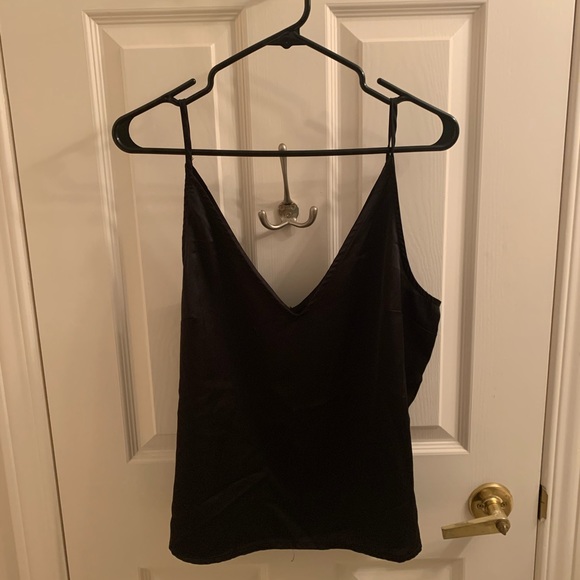 Dynamite Black Silk Tank Top - Picture 1 of 4